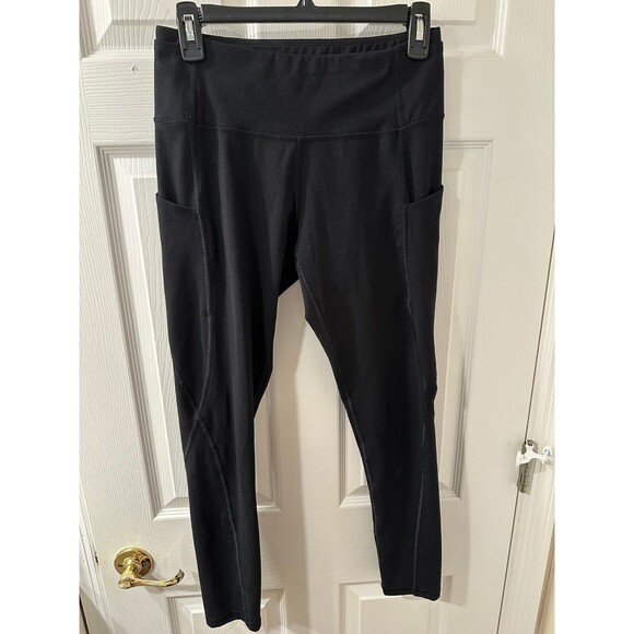 IUGA Black High Waist Yoga Pants with Pockets - Size M - Picture 1 of 5